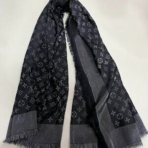 Louis Vuitton Charcoal Monogram Shawl